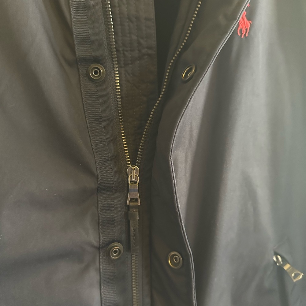Polo Ralph Lauren Men’s Navy Blue Fleece Lined Coat size Large - Picture 6 of 11